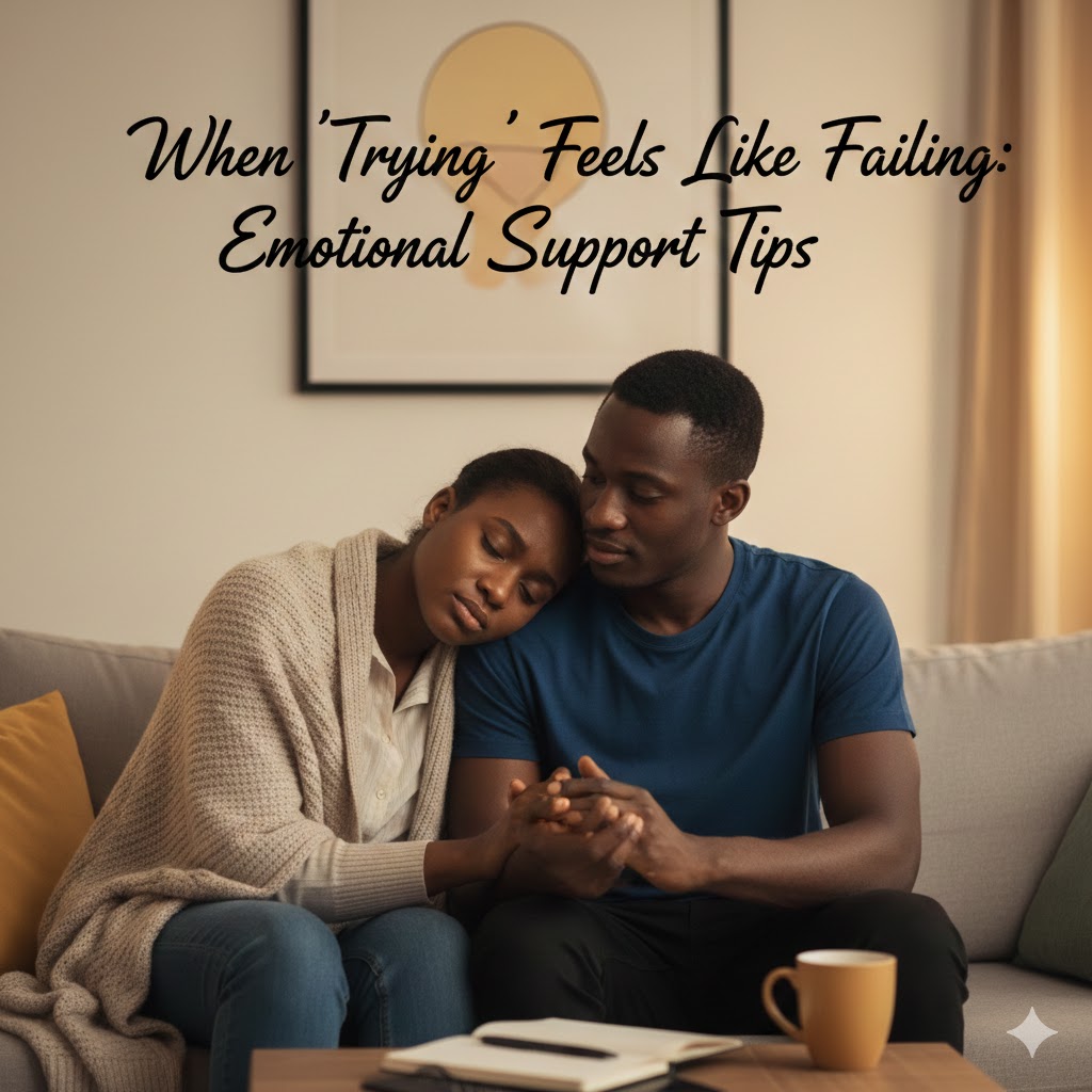 When ‘Trying’ Feels Like Failing: Emotional Support Tips for Nigerian Couples