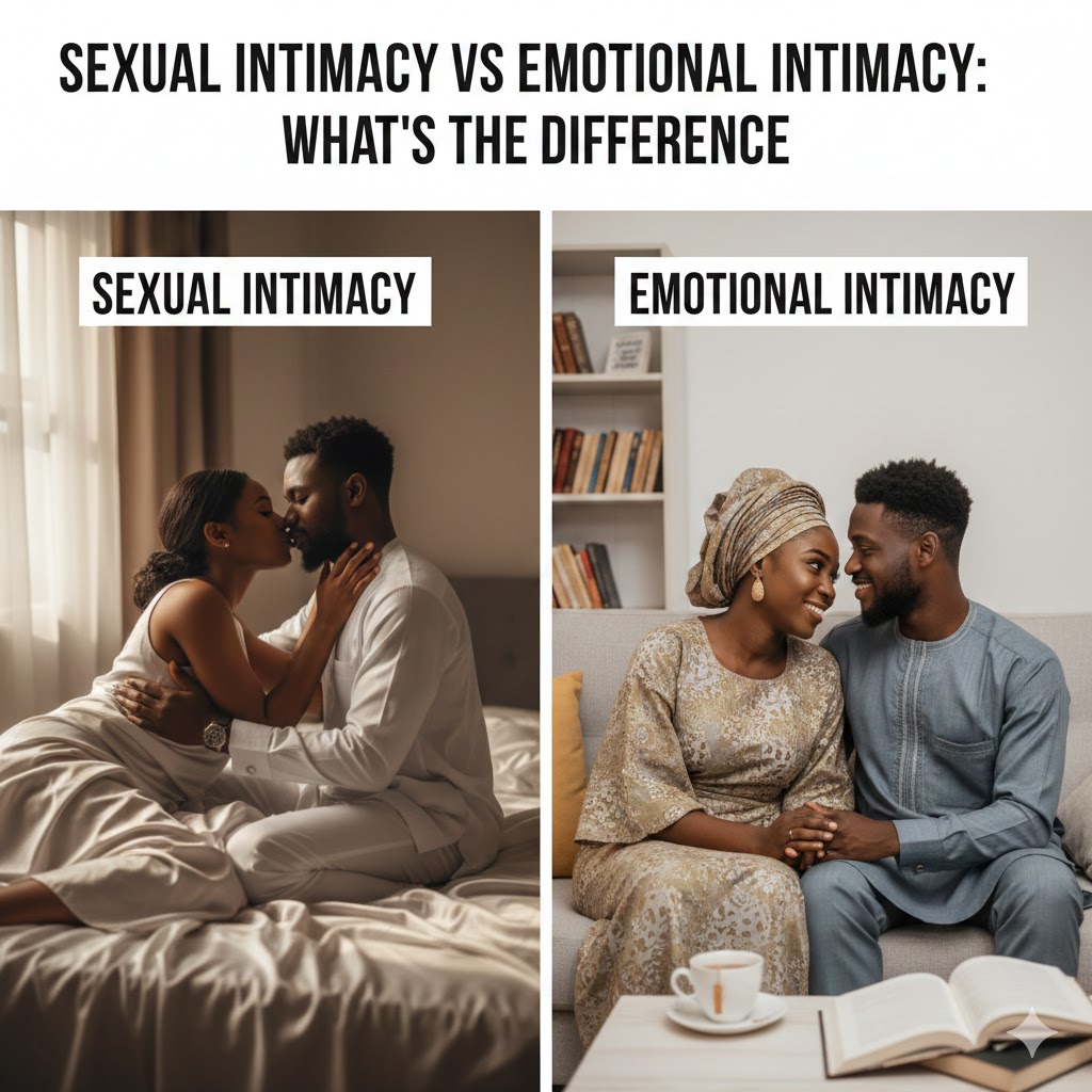 Sexual Intimacy vs Emotional Intimacy: What’s the Difference? A Nigerian Couples’ Guide