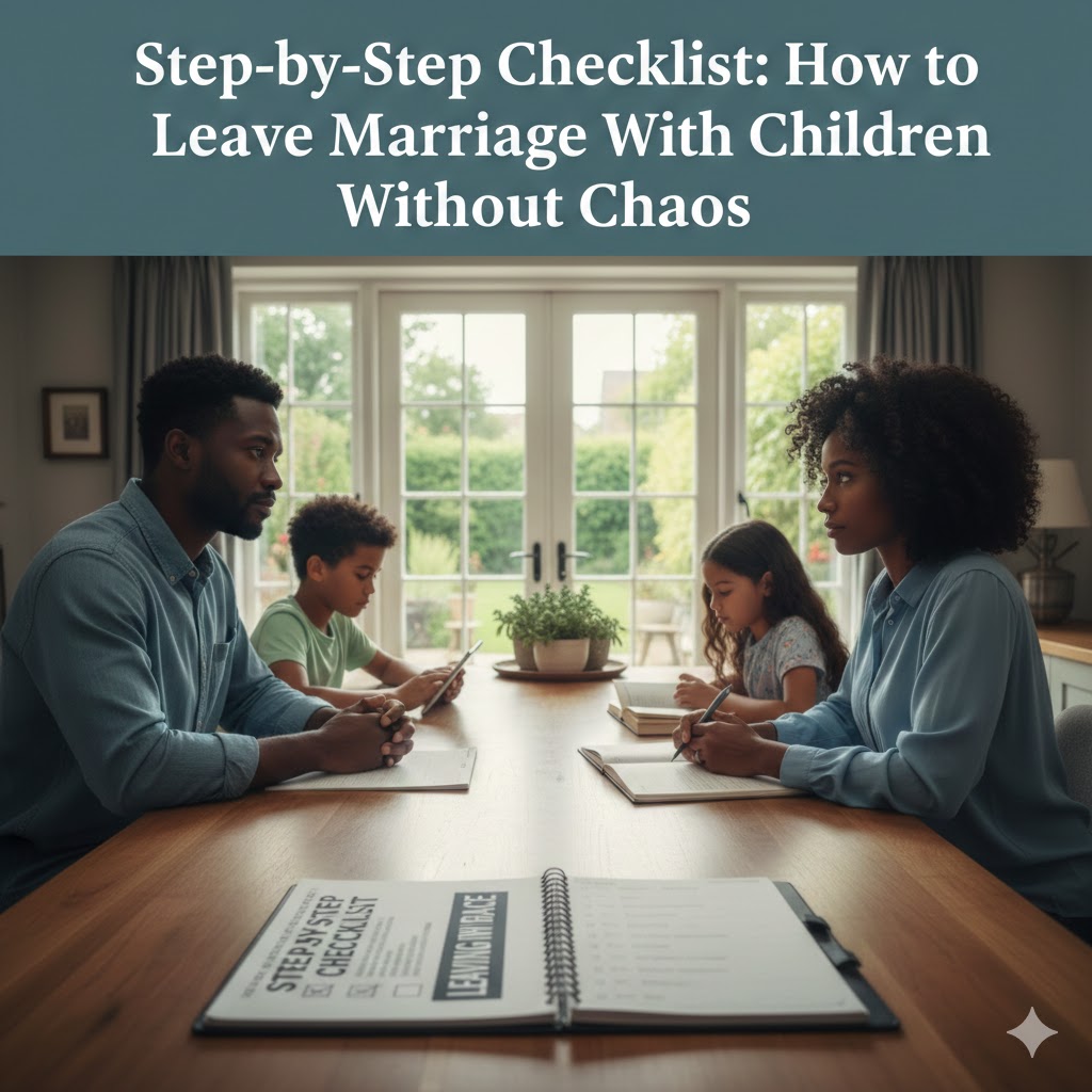 Step-by-Step Checklist: How to Leave a Marriage With Children Without Chaos