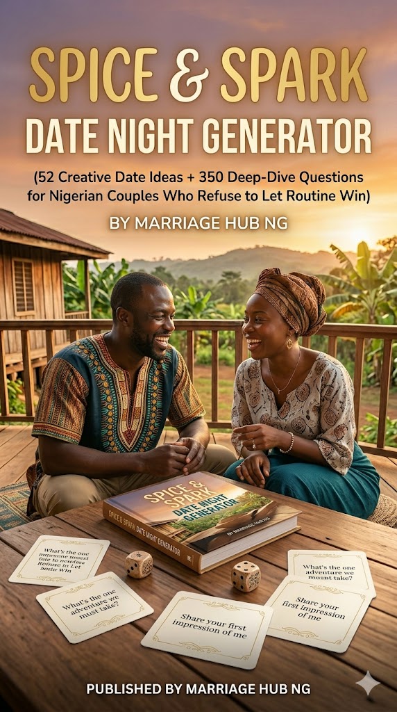 Spice & Spark Date Night Generator (52 Creative Date Ideas + 350 Deep-Dive Questions for Nigerian Couples Who Refuse to Let Routine Win)