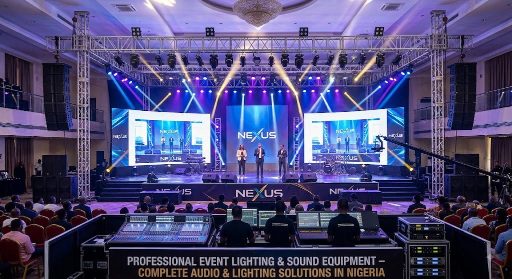 Professional Event Lighting & Sound Equipment – Complete Audio & Lighting Solutions in Nigeria
